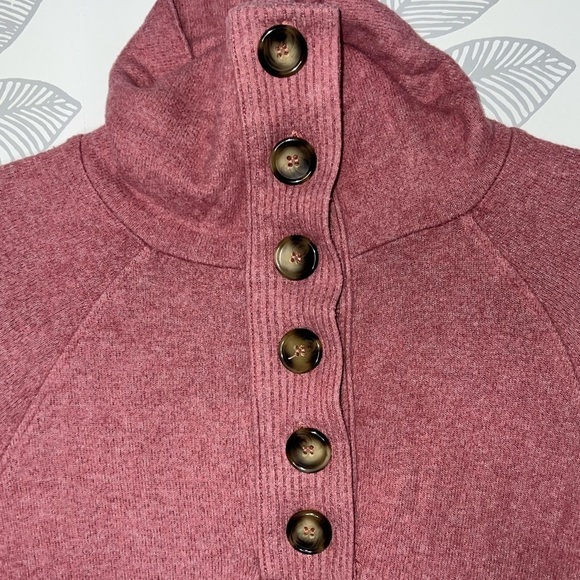 Anthropologie Saturday Sunday Pullover Sweater S Mauve Dusty Pink Rose Soft - Picture 11 of 11